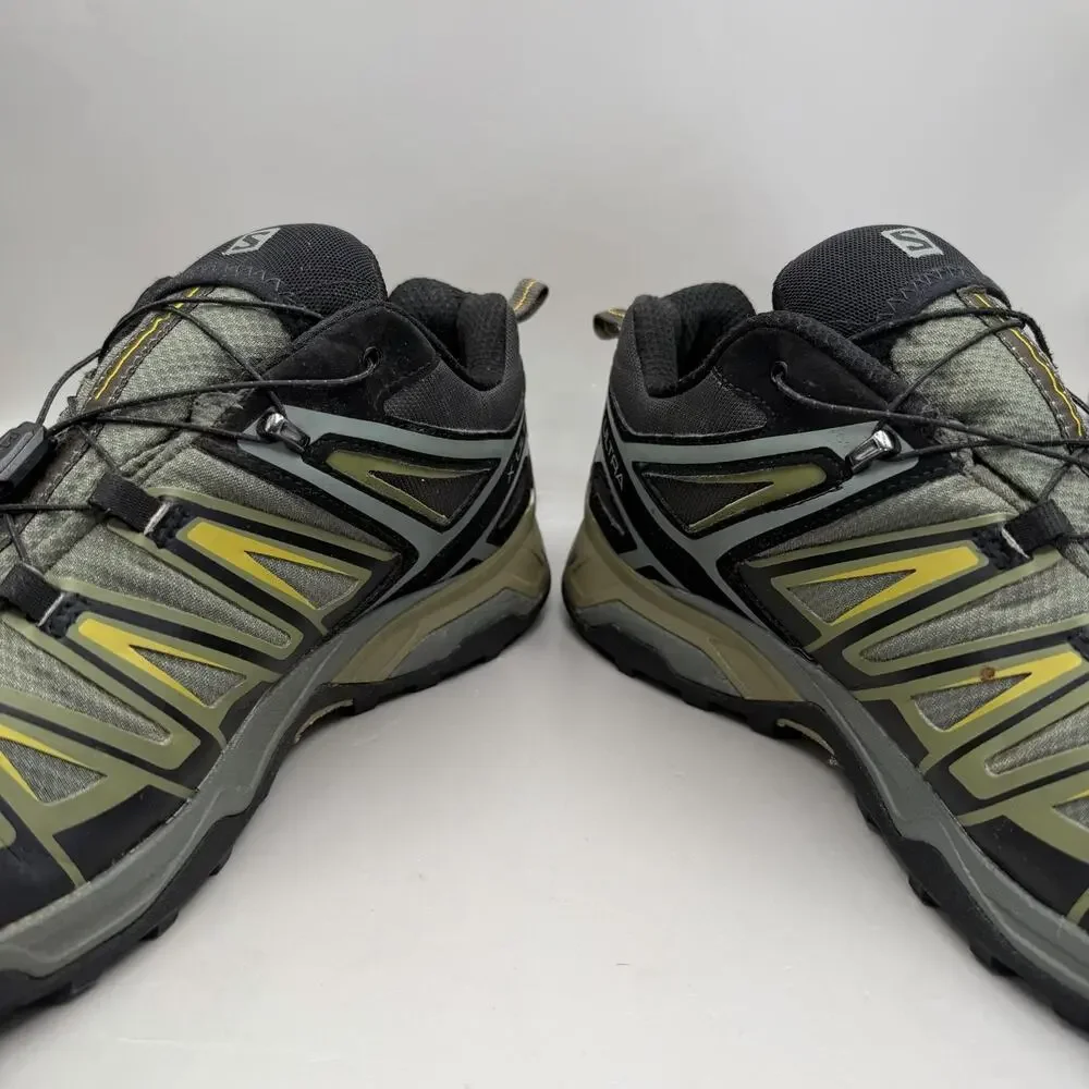 Salomon X Ultra Low GORE-TEX Shoes Mens 12 US Olive Green Hiking Trail Sneakers